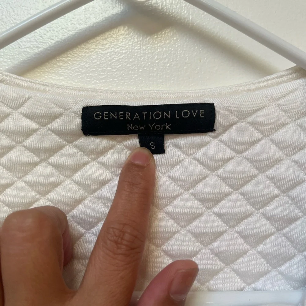 Generation Love White Quilted Bomber Jacket - Picture 5 of 6